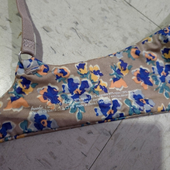 Arie | Floral Print Women's Bra - Picture 7 of 8